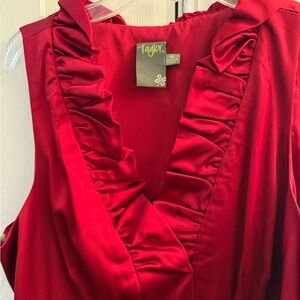 Taylor Vibrant Red Dress